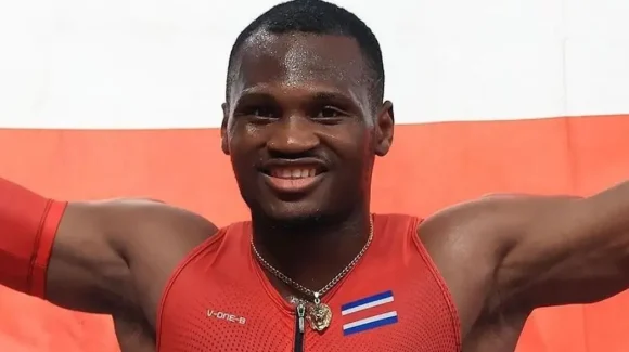Sherman Güity quedó al borde del oro tras tropezar en Mundial de atletismo