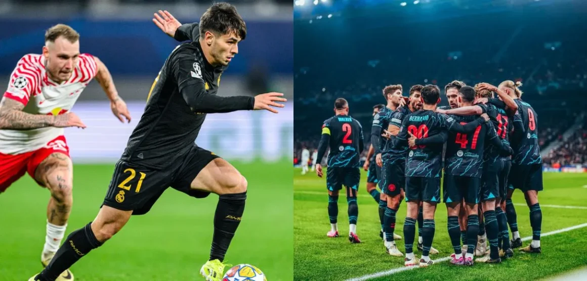 Real Madrid se dejó el juego de ida con polémica; Manchester City avanza a paso firme en Champions