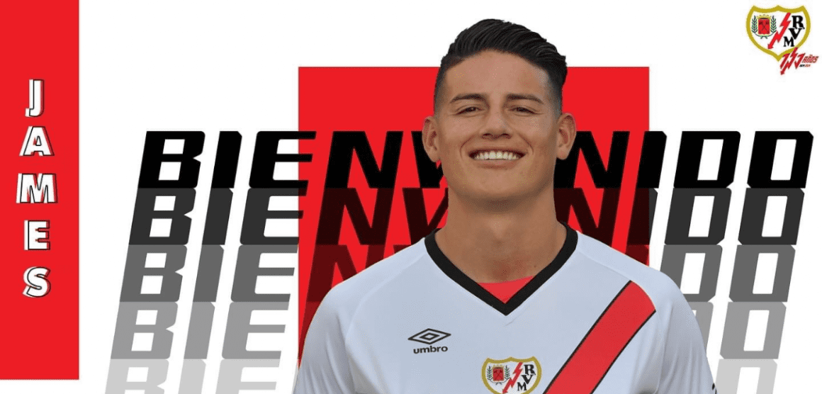 JAMES RODRÍGUEZ LLEGA AL RAYO VALLECANO